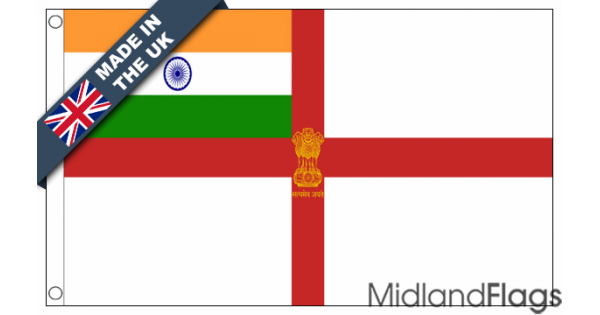 Indian Naval Ensign Flags For Sale Made In The Uk At Midland Flags